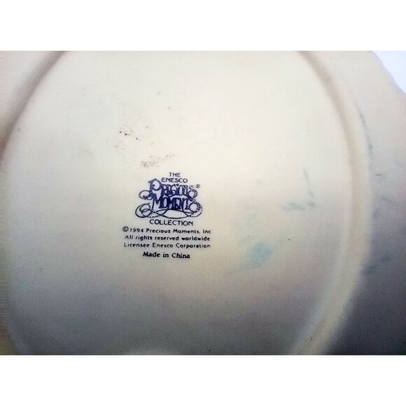 Vintage Precious Moments Ceramic Wall Plaque Hand In Hand Together We Walk God - Picture 11 of 12